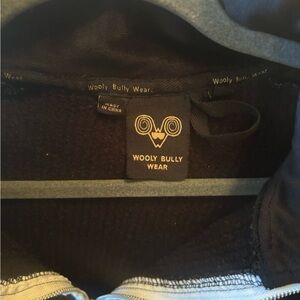 Woolly Bully Wear quarter zip lined ski sweater - size S